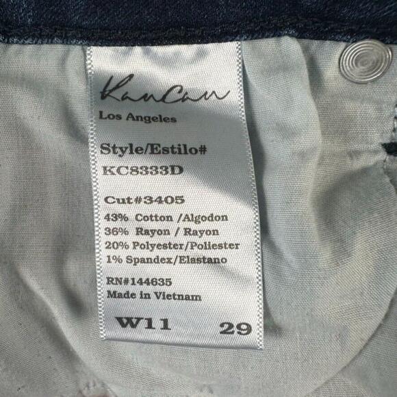 KanCan Jeans Womens 11/29 Skinny Mid Rise Distressed Estilo KC8333D Cut 3405 - Picture 6 of 13